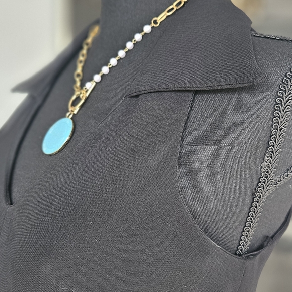 Jones New York Black Maxi Dress Size 12 - Picture 5 of 15